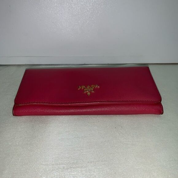 💥AUTHENTIC💥Prada Saffiano Leather Long Wallet Pink - Picture 5 of 8